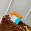 LV M14171 Louis Vuitton LV x TM Romy Card Holder Blue - Default Title - View 1
