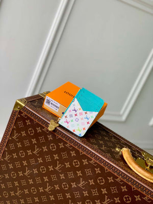 LV M14171 Louis Vuitton LV x TM Romy Card Holder Blue - Default Title - View 4