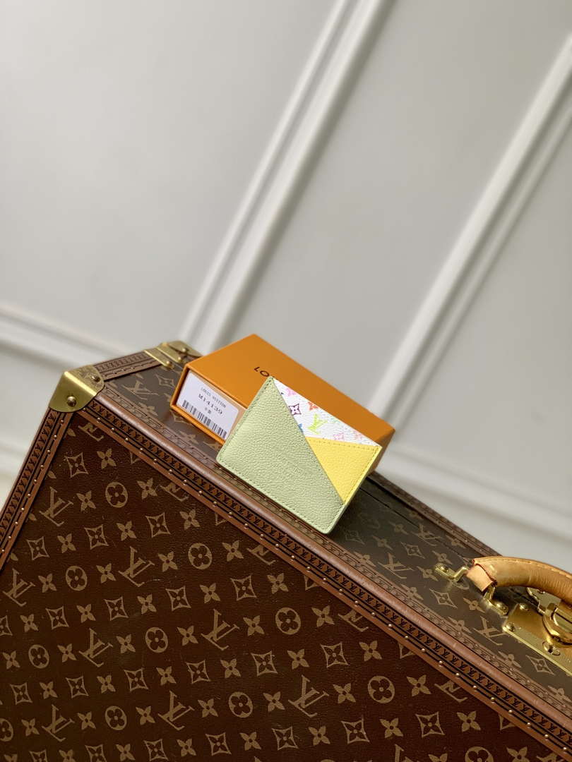 LV M13800 Louis Vuitton LV x TM Romy Card Holder Green Tea