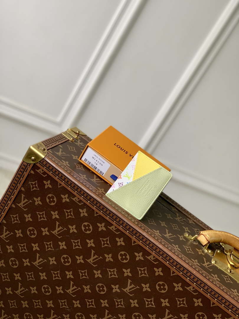 LV M13800 Louis Vuitton LV x TM Romy Card Holder Green Tea