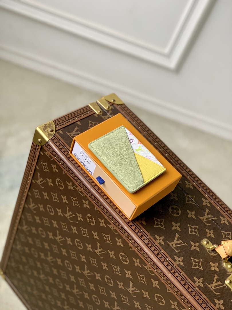 LV M13800 Louis Vuitton LV x TM Romy Card Holder Green Tea - Default Title - View 4