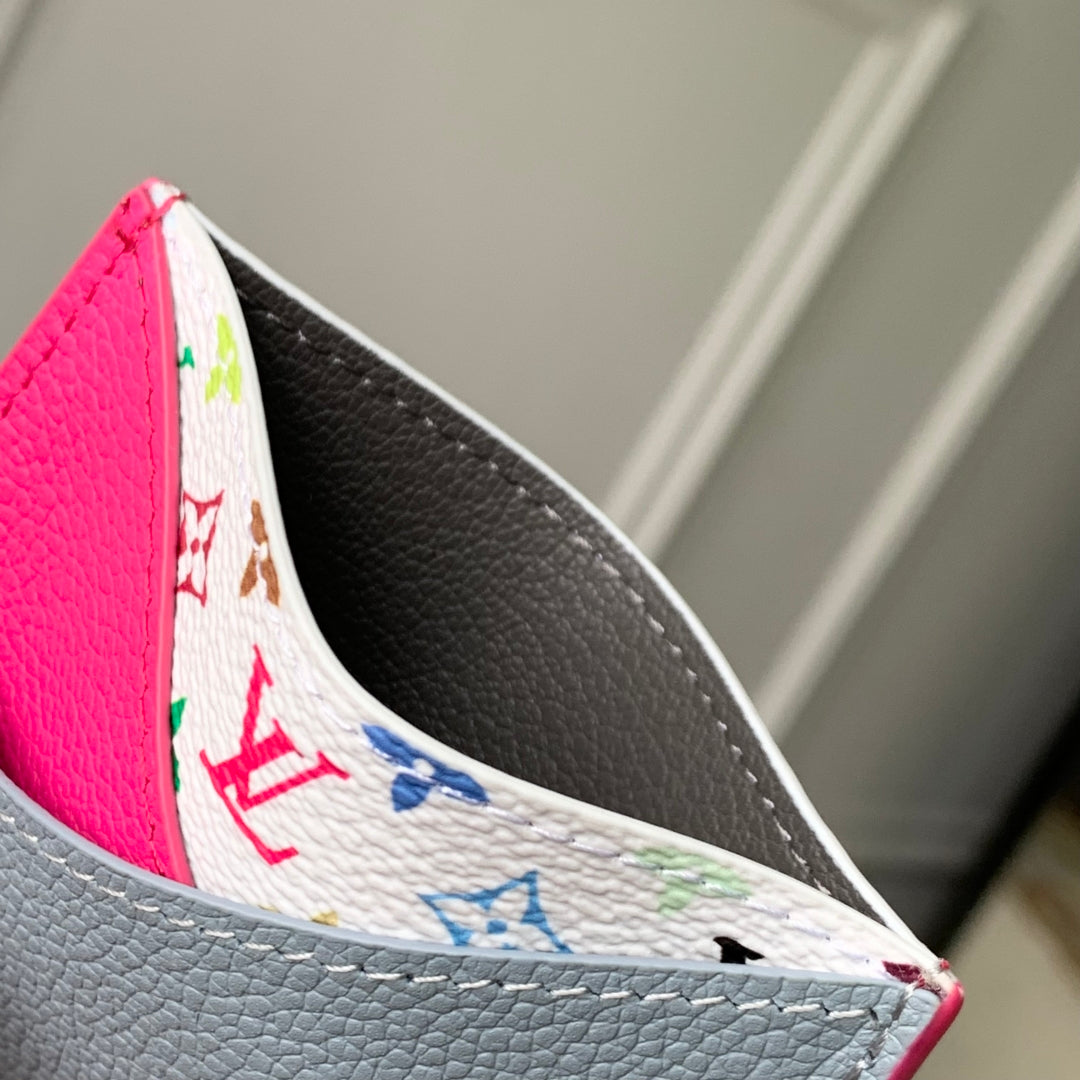 LV M14155 Louis Vuitton LV x TM Romy Card Holder Pink - Default Title - View 6