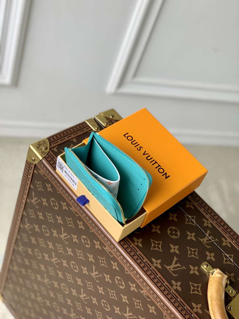 Louis Vuitton M13801  LV x TM Carteira Compacta Noa Blue