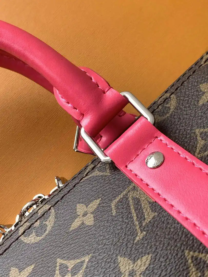 LV M13807 Louis Vuitton Keepall Bandouliere 45 Pondichery Pink