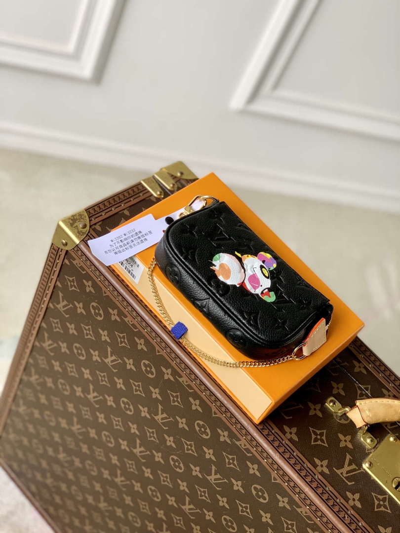 LV M13824 Louis Vuitton LV x TM Mini Pochette Accessoires Black - Default Title - View 3