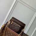 LV M13827 Louis Vuitton Mini Bumbag Chocolate Brown - Default Title - View 1