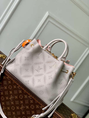 LV M13838 Louis Vuitton Bella Tote Mahina Bag Pink/Gray - Default Title - View 3