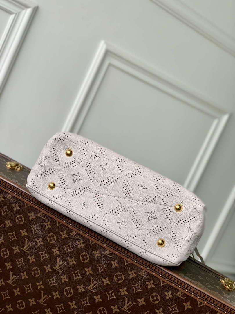 LV M13838 Louis Vuitton Bella Tote Mahina Bag Pink/Gray