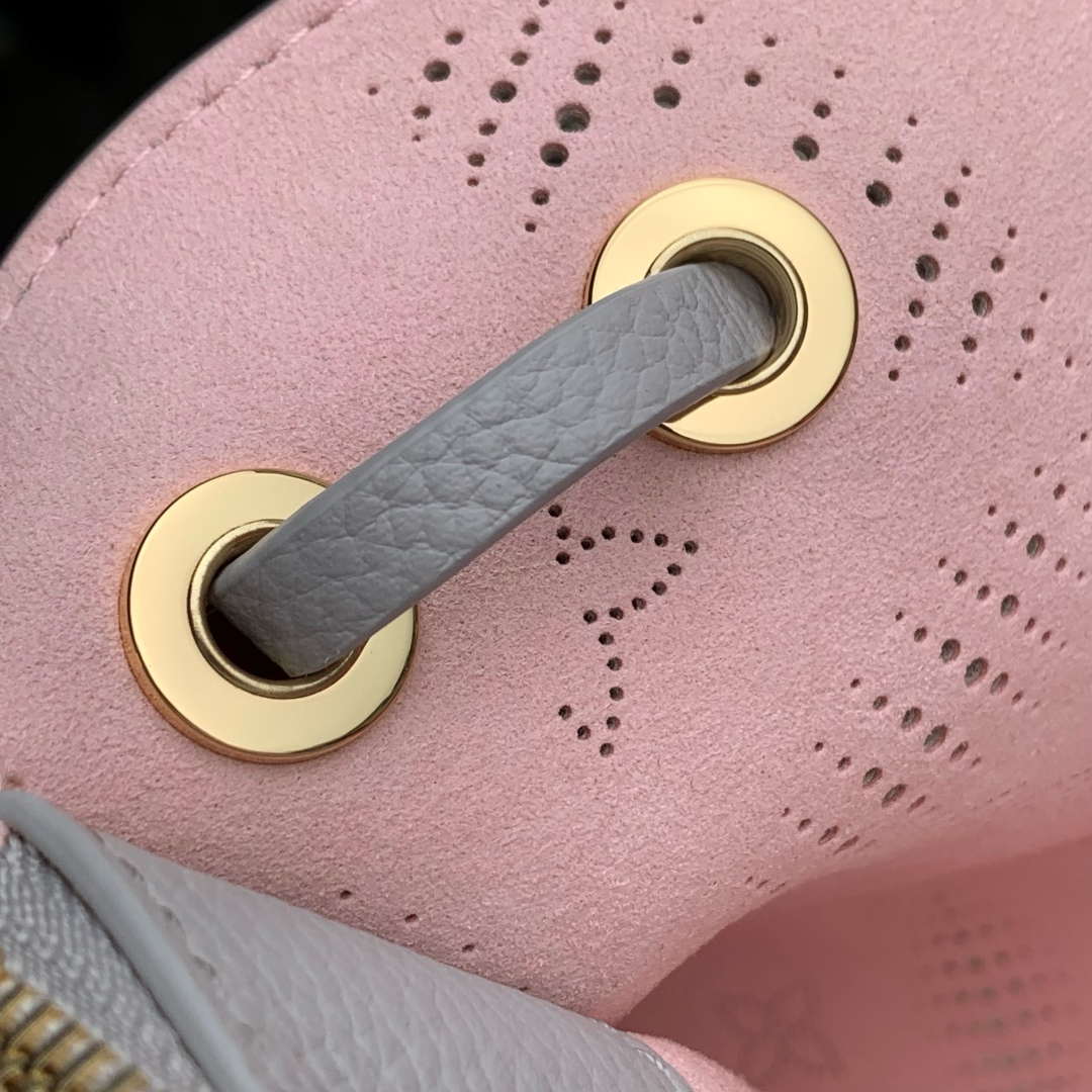 LV M13838 Louis Vuitton Bella Tote Mahina Bag Pink/Gray - Default Title - View 7
