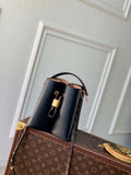 LV M13843 Louis Vuitton Bloom PM Calfskin leather Handbag Black
