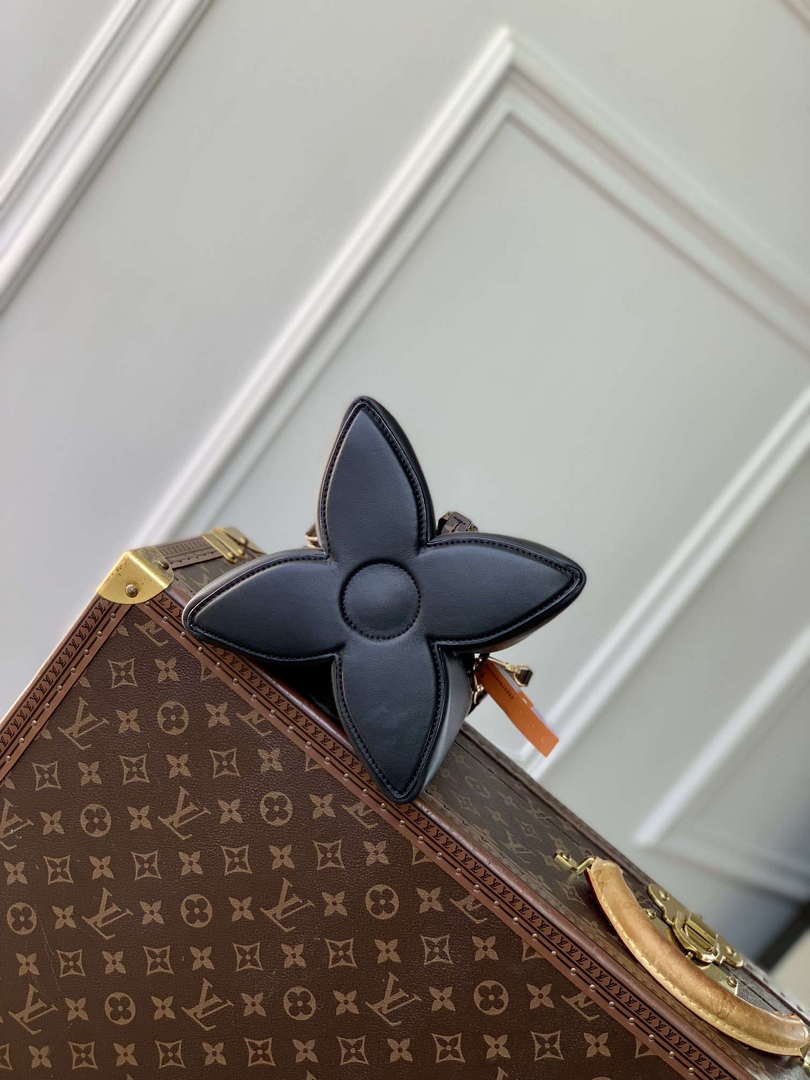 LV M13843 Louis Vuitton Bloom PM Calfskin leather Handbag Black - Default Title - View 4