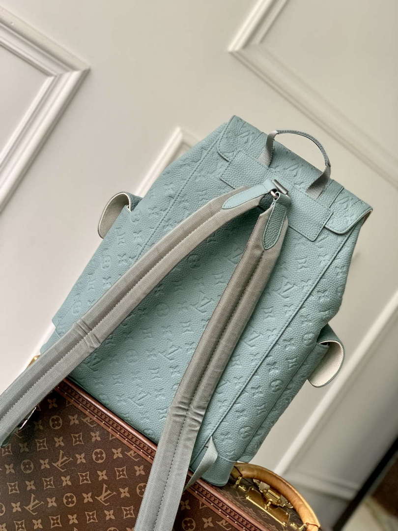 LV M13863 Louis Vuitton Christopher MM Backpack Misty Lake Green