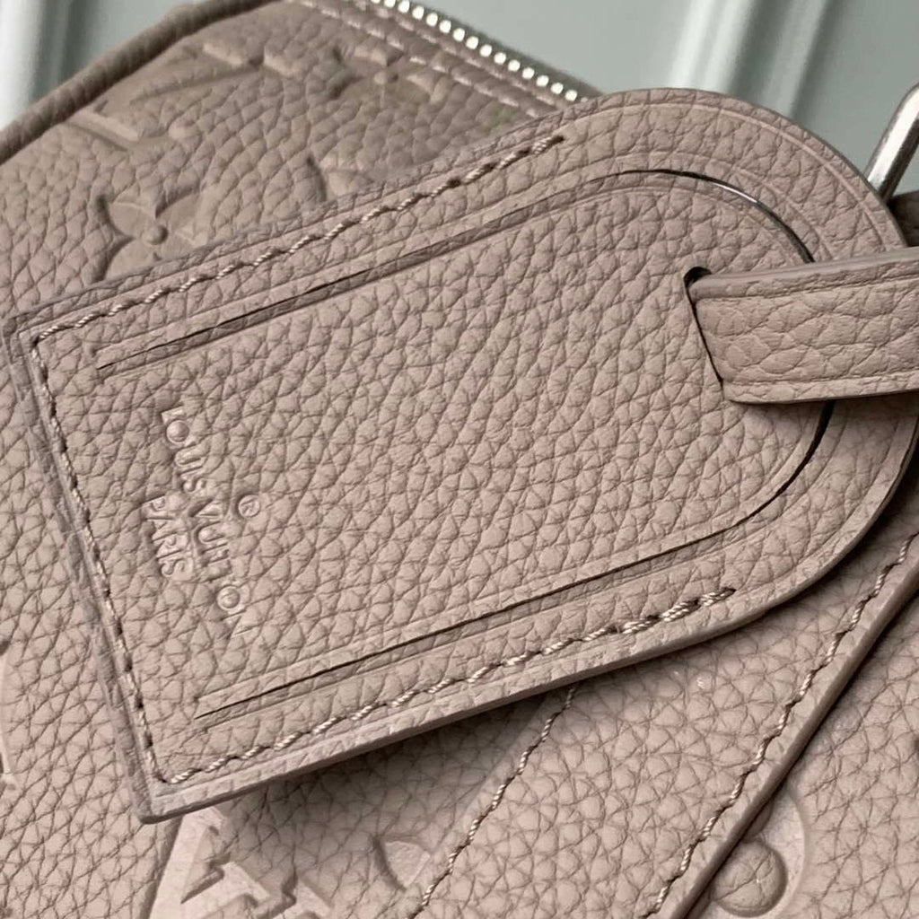 LV M13865 Louis Vuitton Keepall Bandouliere 35 Bag Riverstone Beige