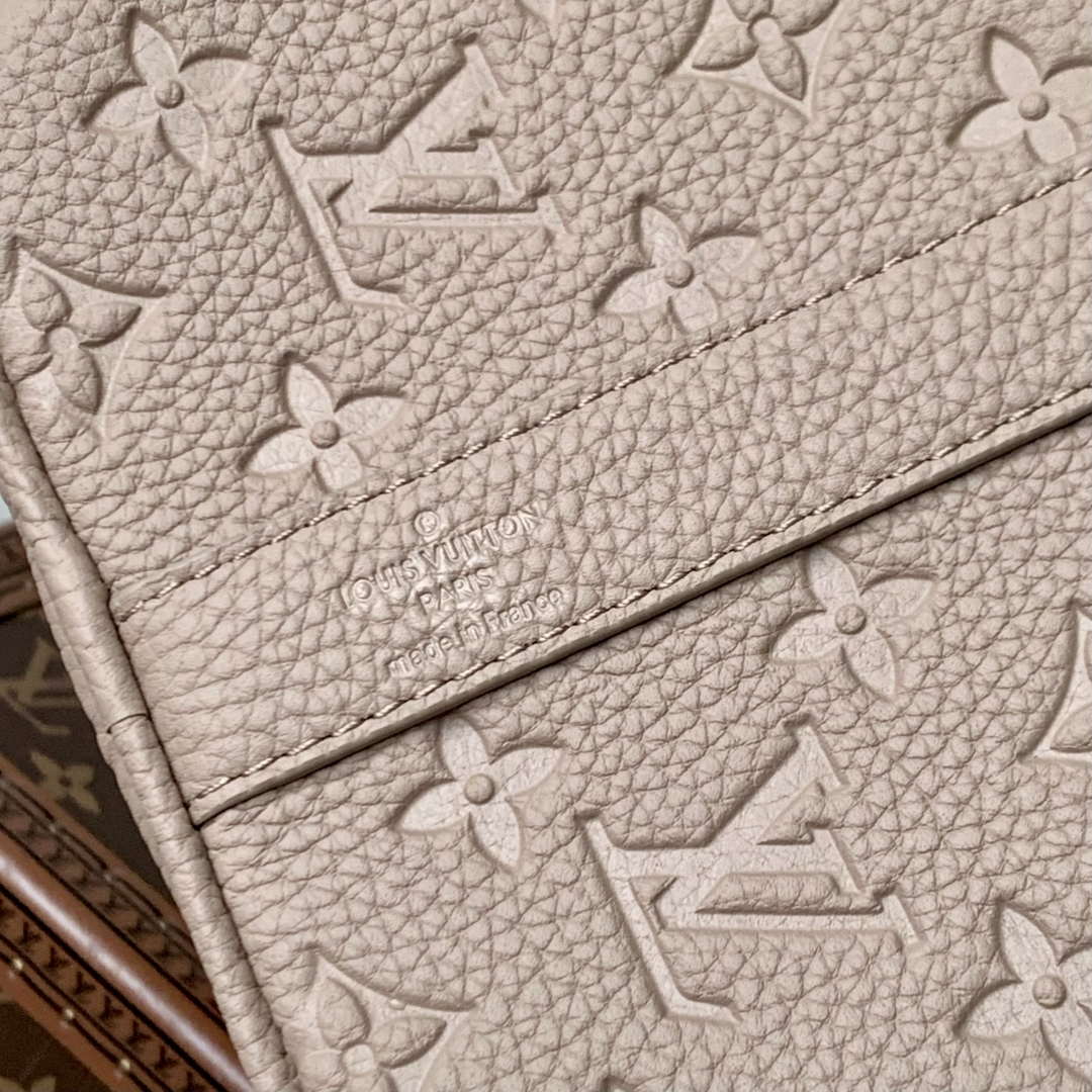 LV M13865 Louis Vuitton Keepall Bandouliere 35 Bag Riverstone Beige - Default Title - View 8