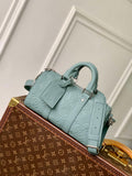 LV M13866 Louis Vuitton Keepall Bandouliere 25 Bag Misty Lake Green