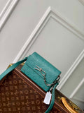 LV M13889 Louis Vuitton Steamer Wearable Wallet Misty Lake Green