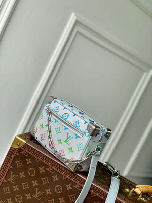 LV M13901 Louis Vuitton Bolsa Soft Trunk Mini Bag Gray gradient - Default Title - View 2