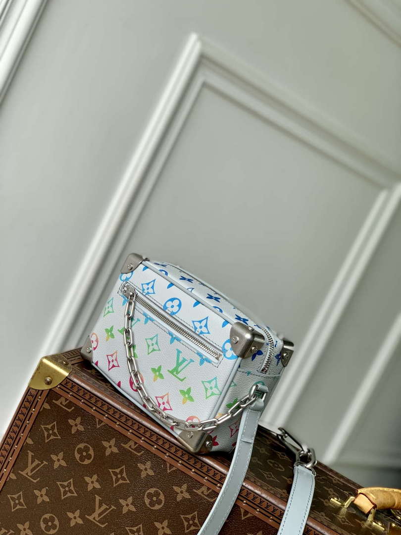 LV M13901 Louis Vuitton Bolsa Soft Trunk Mini Bag Gray gradient - Default Title - View 2