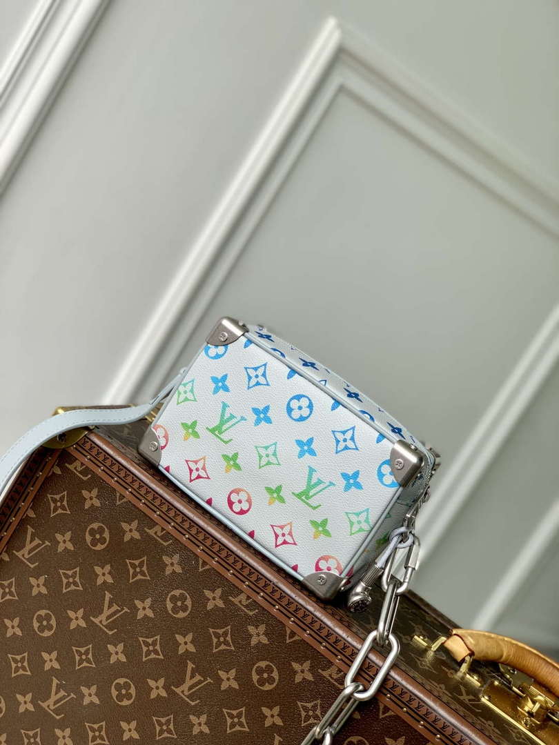 LV M13901 Louis Vuitton Bolsa Soft Trunk Mini Bag Gray gradient - Default Title - View 3
