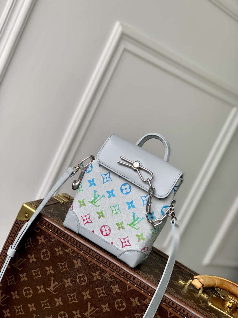 LV M13905 Louis Vuitton Nano Steamer Bag Gray gradient