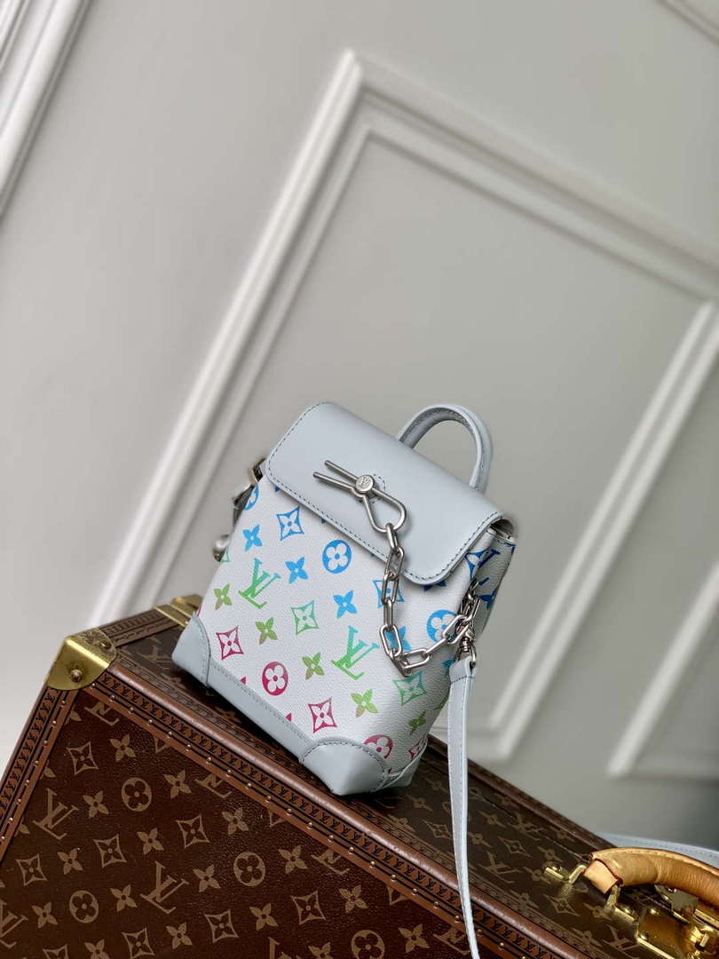 LV M13905 Louis Vuitton Nano Steamer Bag Gray gradient