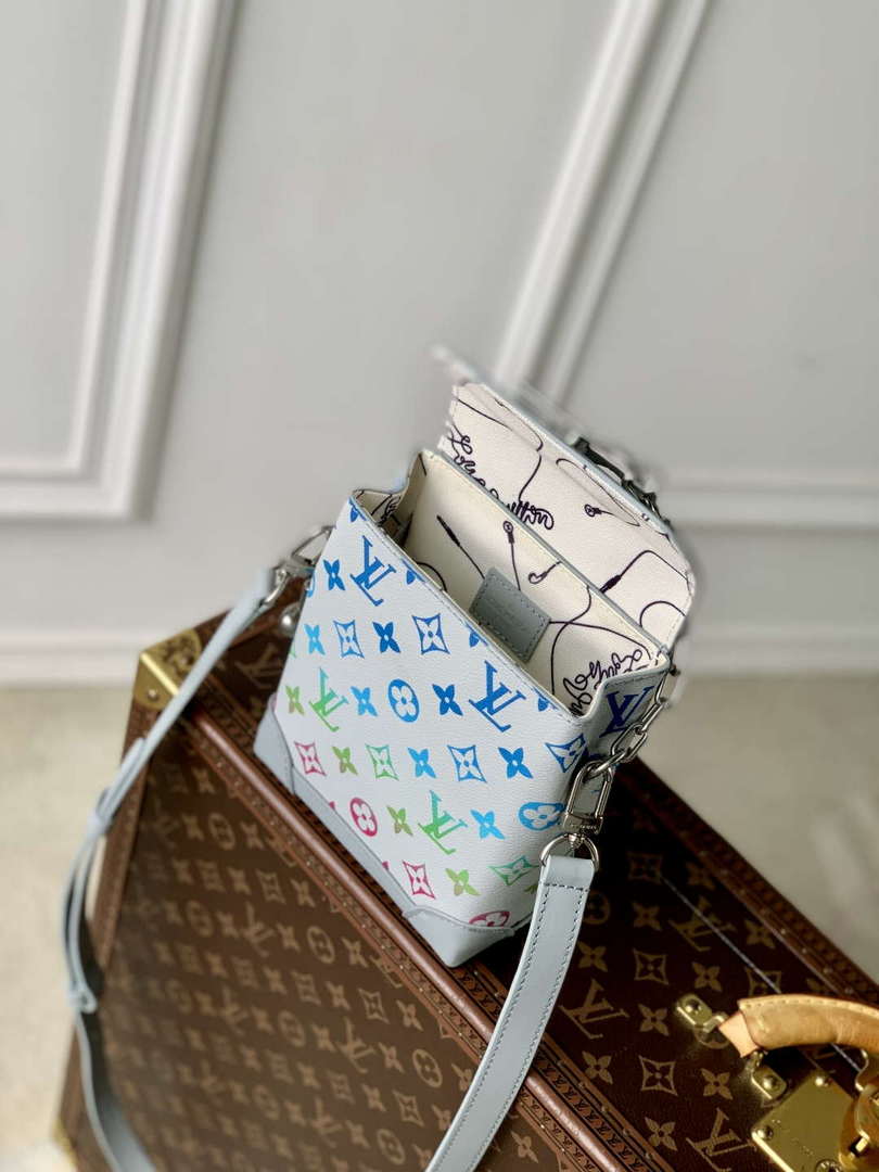 LV M13905 Louis Vuitton Nano Steamer Bag Gray gradient