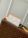 LV M14228 Louis Vuitton Zippy Wallet Monogram Empreinte Leather Brume Quartz
