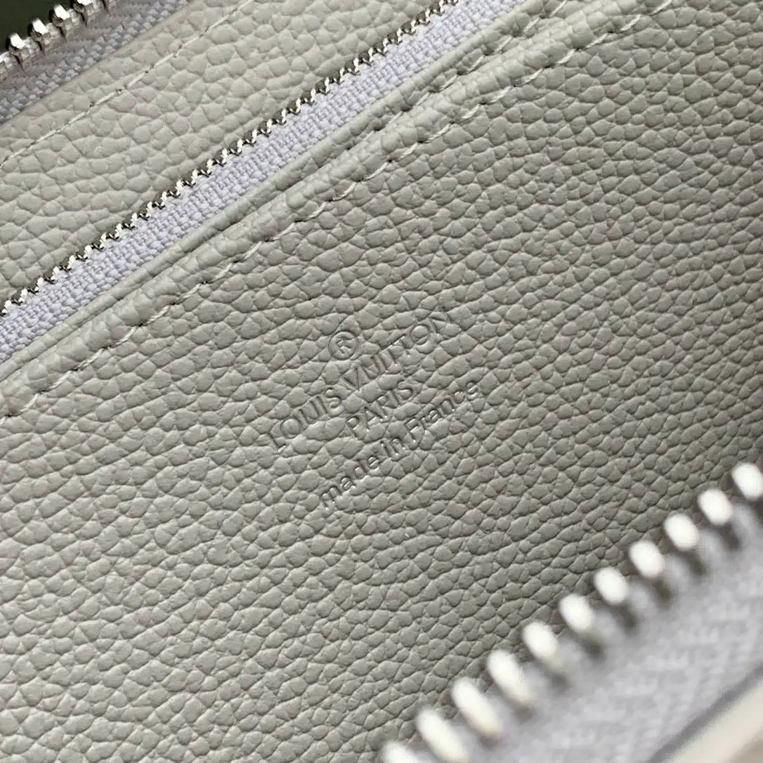 LV M14228 Louis Vuitton Zippy Wallet Monogram Empreinte Leather Brume Quartz