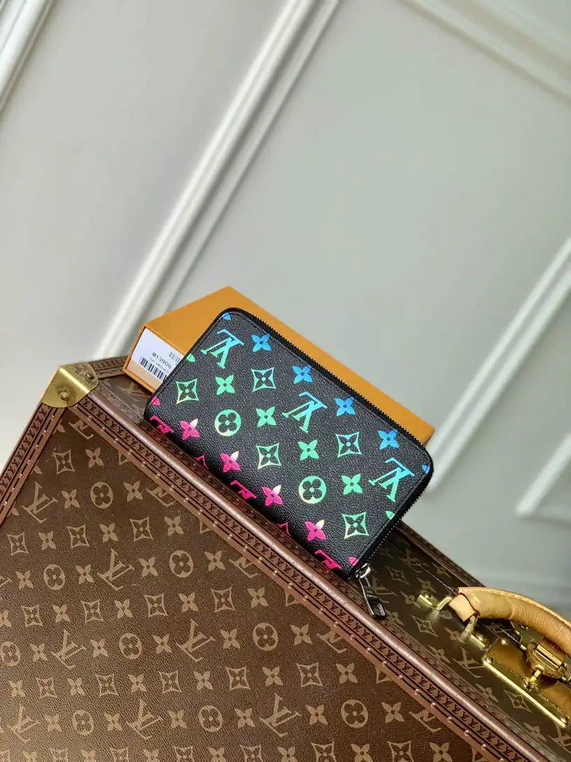 LV M13908 Louis Vuitton Zippy Wallet Monogram Empreinte Black
