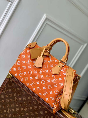 LV M13914 Louis Vuitton Speedy P9 Bandouliere 30 Bag Orange - Default Title - View 1