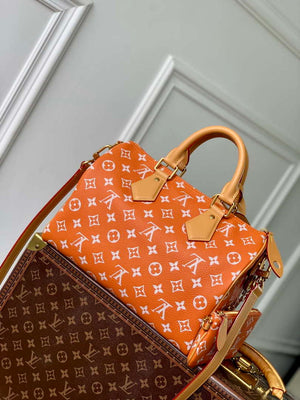 LV M13914 Louis Vuitton Speedy P9 Bandouliere 30 Bag Orange - Default Title - View 3