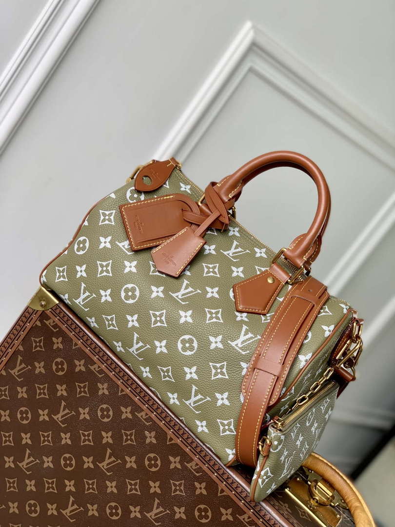 LV M13914 Louis Vuitton Speedy P9 Bandouliere 30 Bag Tail grass green