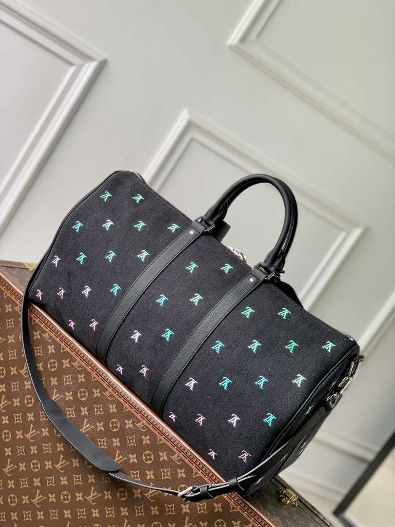 LV M13966 Louis Vuitton Keepall Bandouliere 50 Bag Gradient Blue
