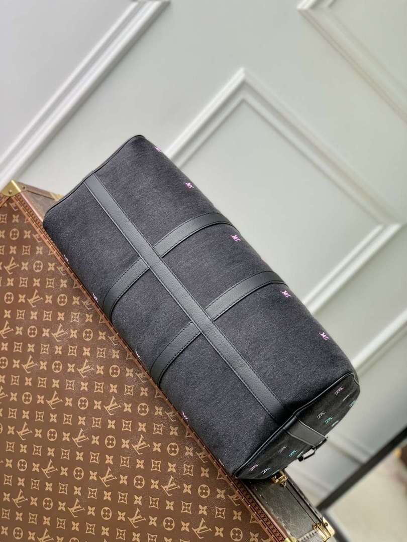 LV M13966 Louis Vuitton Keepall Bandouliere 50 Bag Gradient Blue