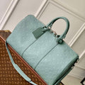 LV M13976 Louis Vuitton Keepall Bandouliere 50 Bag Misty Lake Green - Default Title - View 1