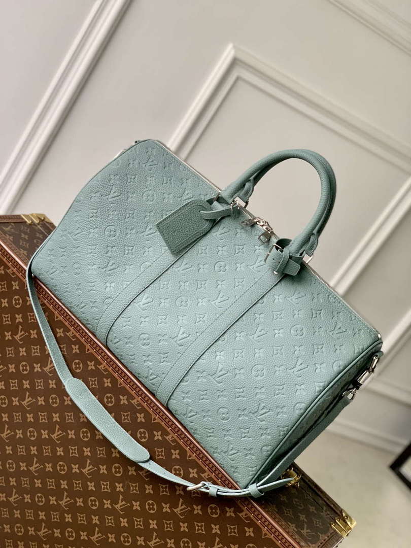 LV M13976 Louis Vuitton Keepall Bandouliere 50 Bag Misty Lake Green