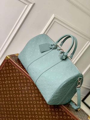 LV M13976 Louis Vuitton Keepall Bandouliere 50 Bag Misty Lake Green - Default Title - View 2