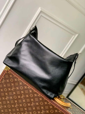 LV M13986 Louis Vuitton Vagabond Hobo Bag Black LV Night - Default Title - View 3