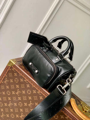 LV M13988 Louis Vuitton Keepall Cargo Bandouliere 25 Bag Black - Default Title - View 2