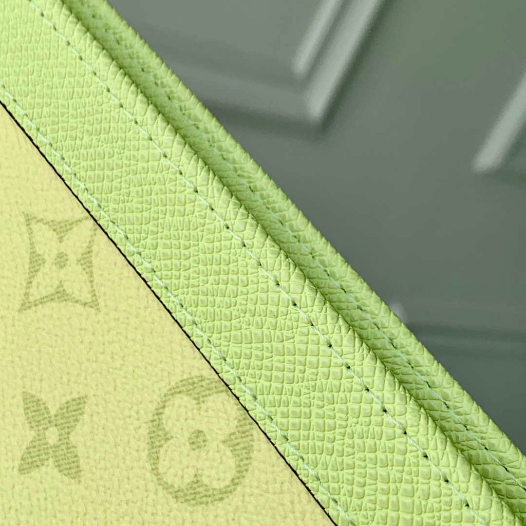 LV M14011 Louis Vuitton Pochette Voyage MM Bag Lemon Green