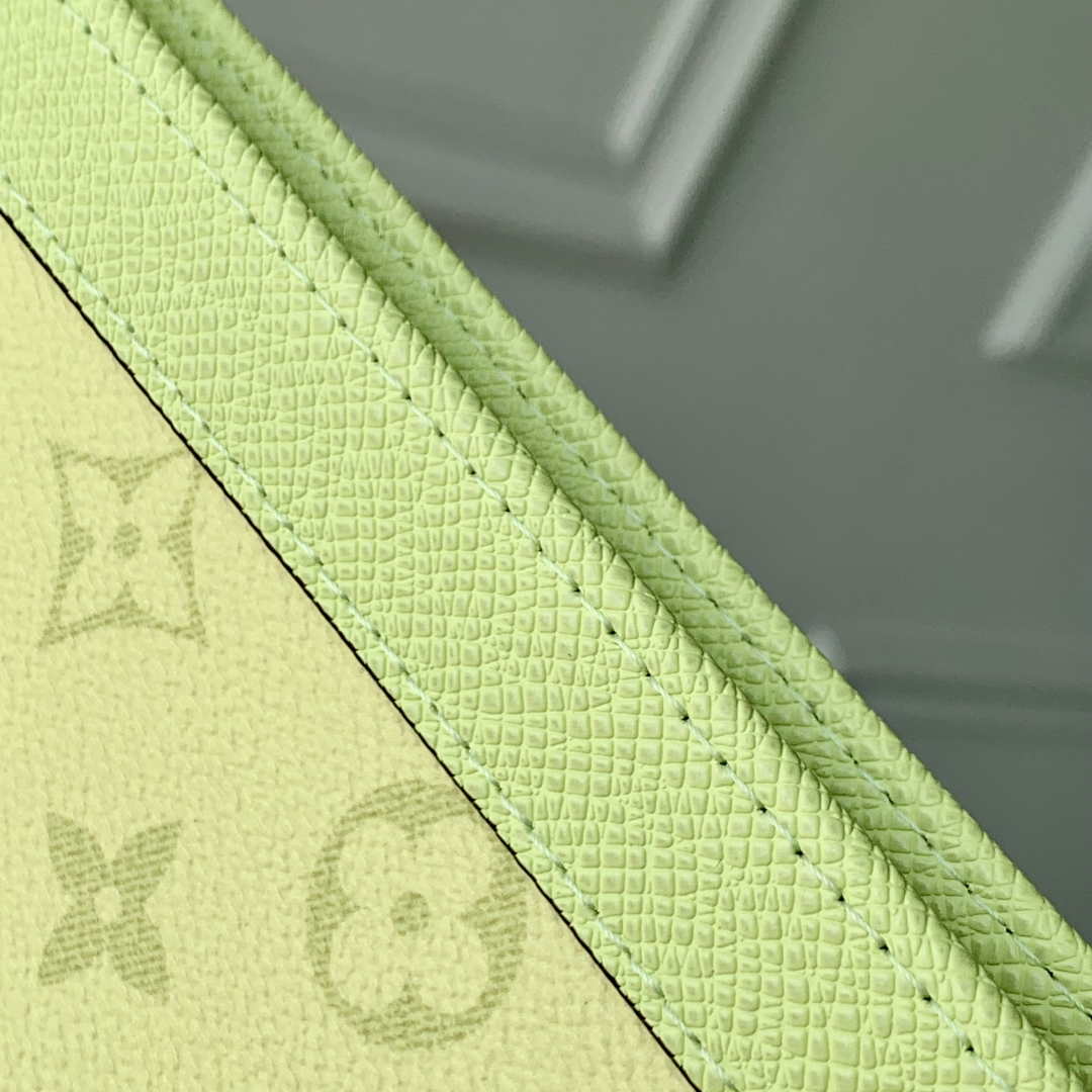 LV M14011 Louis Vuitton Pochette Voyage MM Bag Lemon Green