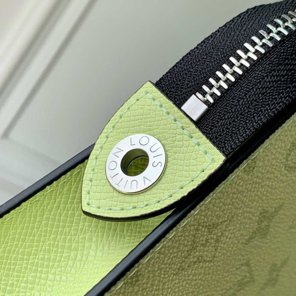 LV M14011 Louis Vuitton Pochette Voyage MM Bag Lemon Green