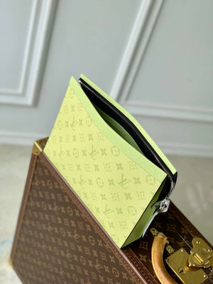 LV M14011 Louis Vuitton Pochette Voyage MM Bag Lemon Green - Default Title - View 9