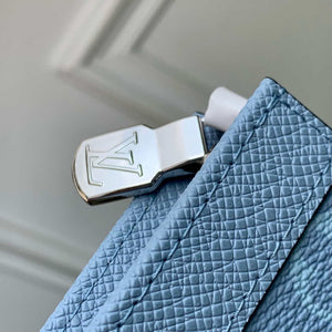 LV M14011 Louis Vuitton Pochette Voyage MM Bag Sky Blue - Default Title - View 8