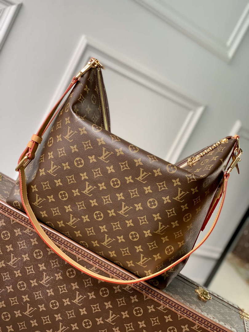 LV M14018 Louis Vuitton Vagabond Hobo Bag Monogram coated canvas