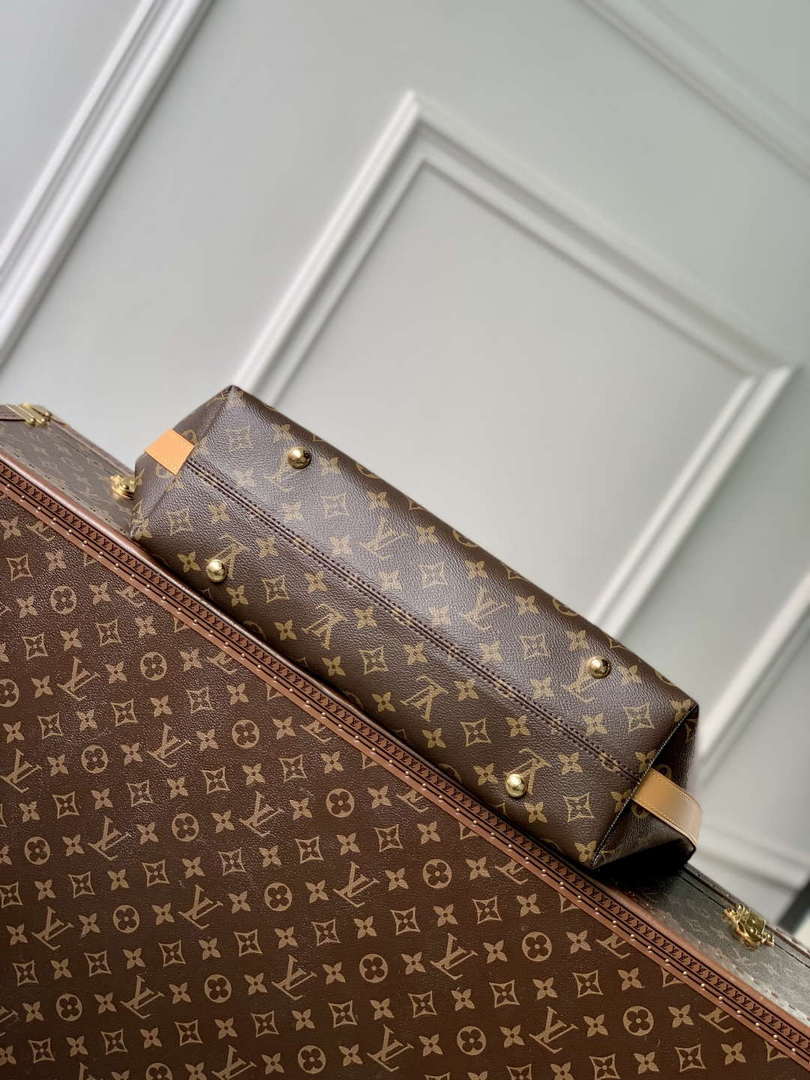 LV M14018 Louis Vuitton Vagabond Hobo Bag Monogram coated canvas - Default Title - View 4