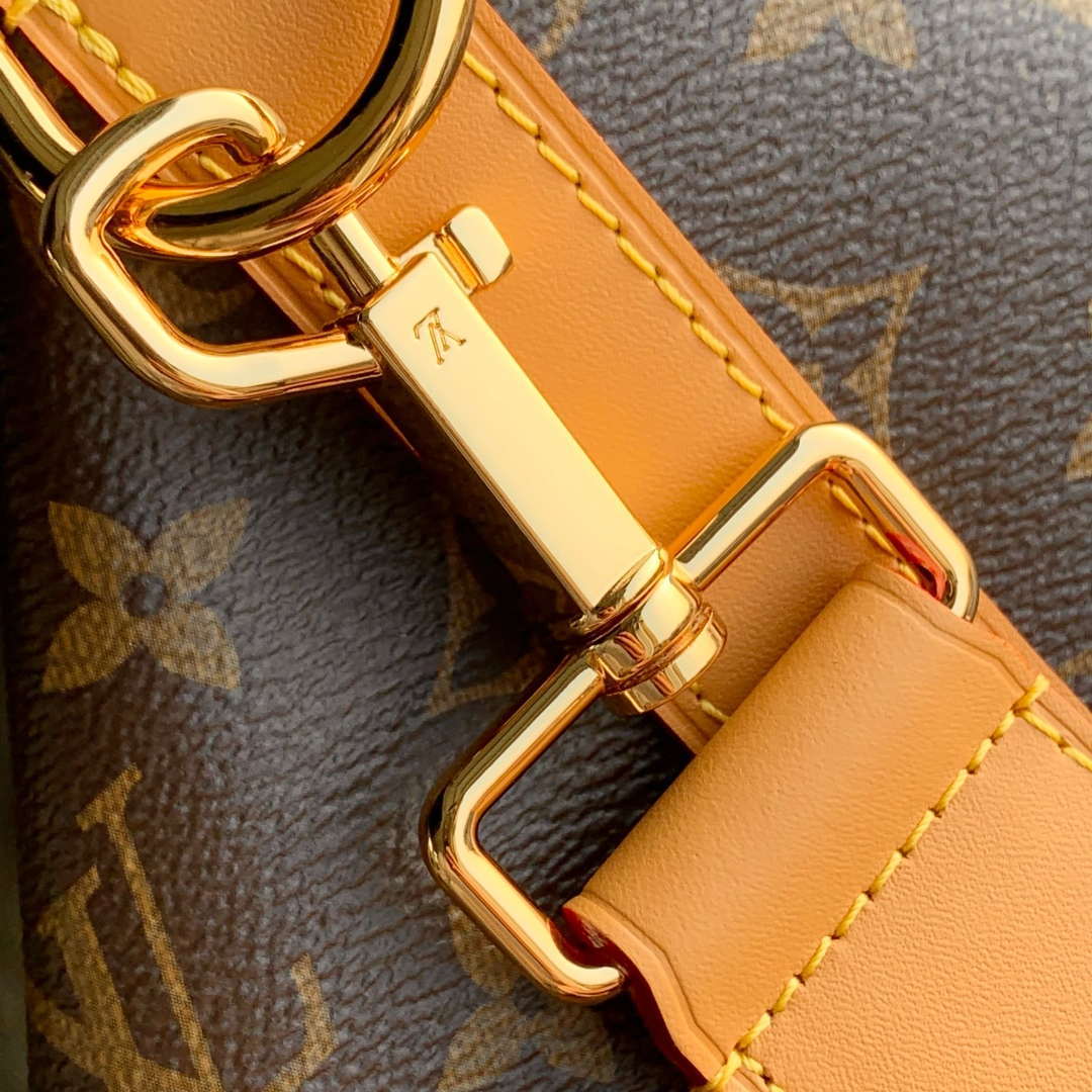 LV M14018 Louis Vuitton Vagabond Hobo Bag Monogram coated canvas - Default Title - View 6