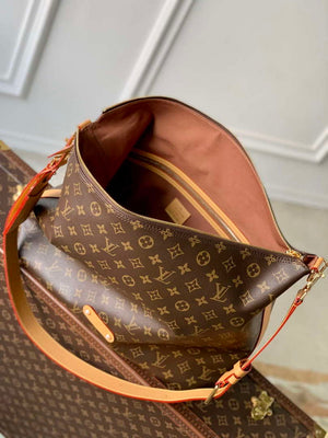 LV M14018 Louis Vuitton Vagabond Hobo Bag Monogram coated canvas - Default Title - View 9