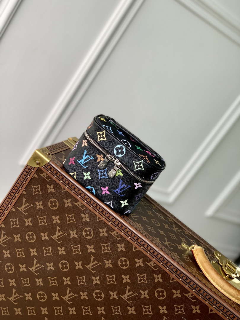 LV M14033 Louis Vuitton LV x TM Nice Nano Vanity Case Multicolored Black - Default Title - View 1