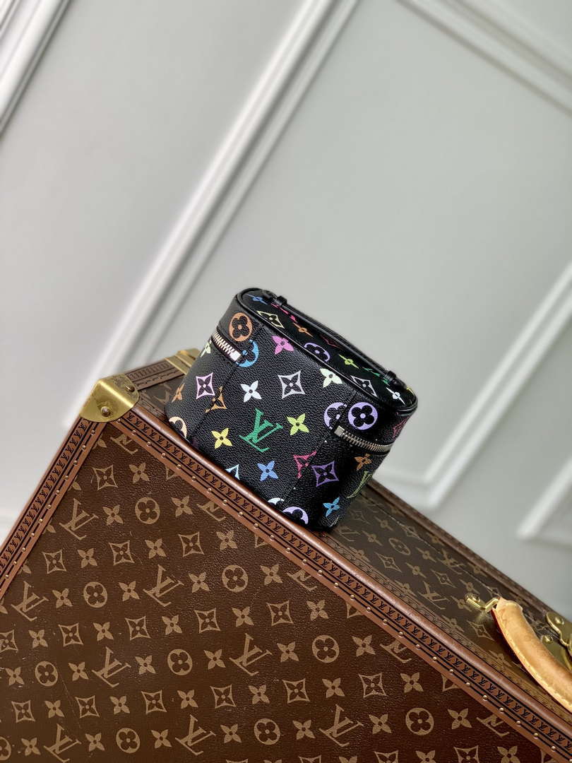 LV M14033 Louis Vuitton LV x TM Nice Nano Vanity Case Multicolored Black